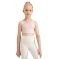 thumbnail image 3 of GYRATEDREAM Girls Sprots Bra Seamless Training Bra Girls Dance Yoga Run Tank Racerback Crop Sleeveless Sprots Top for 6-7 Years, 3 of 8