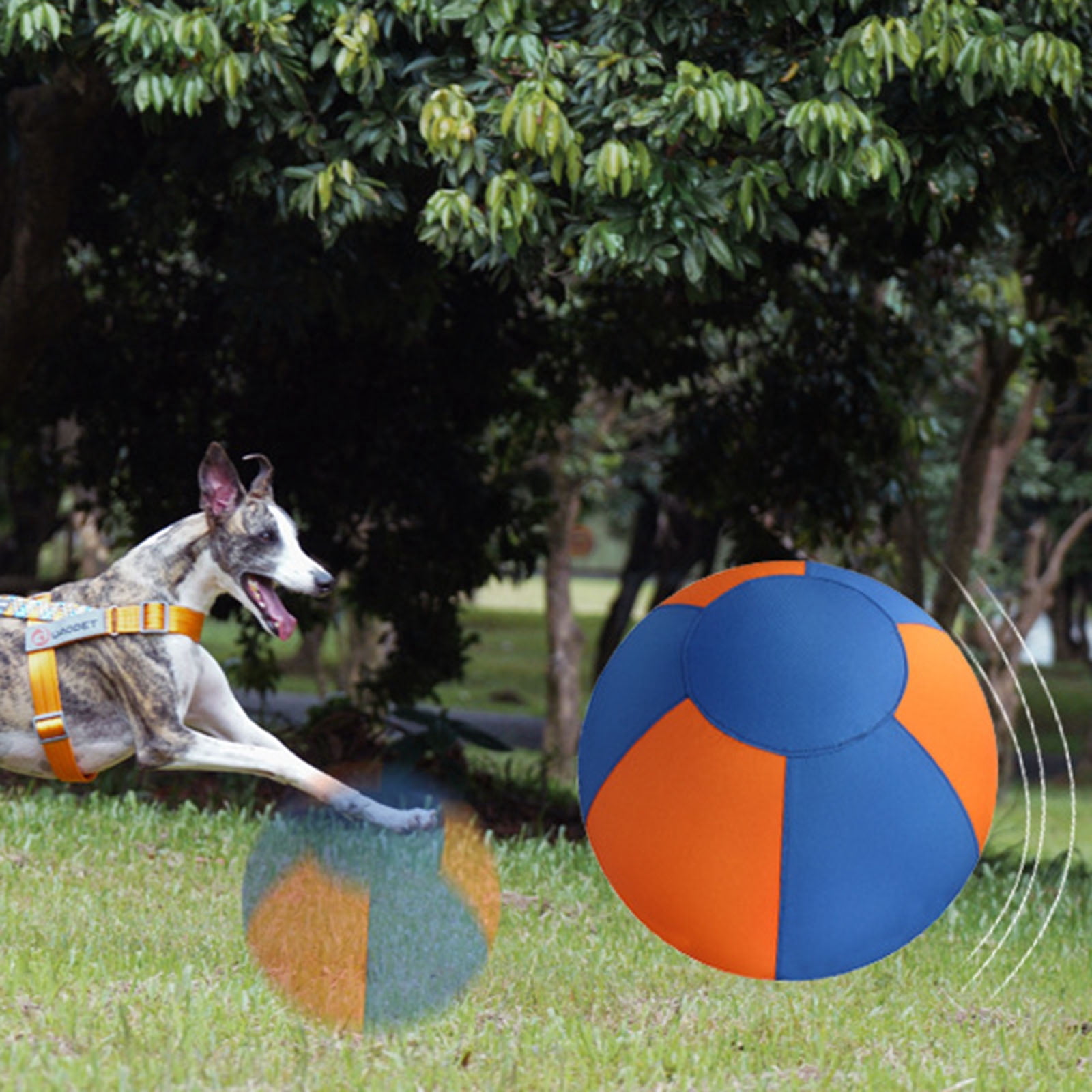 RYUJNDK Large Inflatable Dog Toy Ball for Outdoor Fun And Training Heavy Duty Interactive Bouncy Toy for Backyard Play