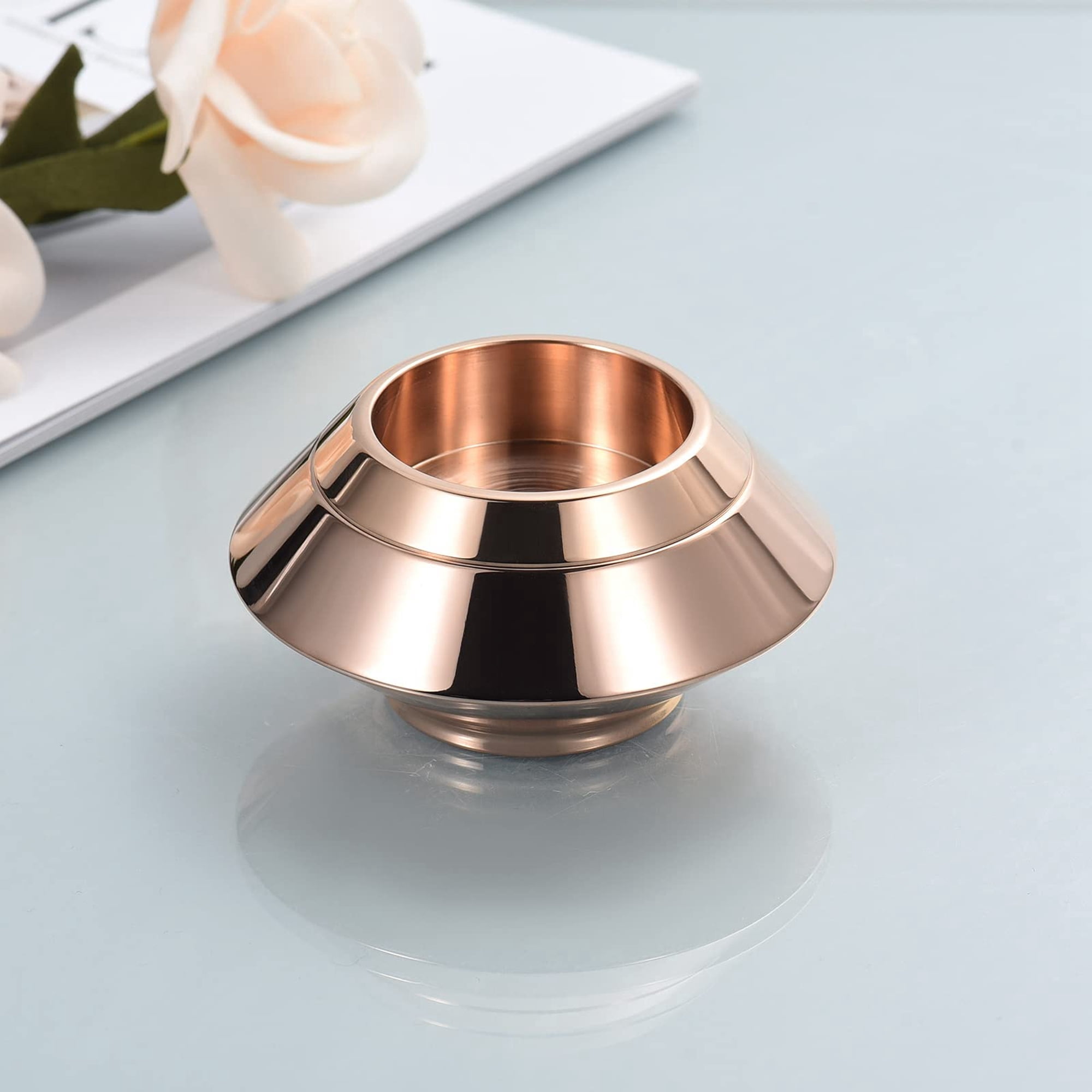 Cremation Urns for Ashes Stainless Steel Candle Ash Holder Keepsake Urn for Ashes Mini Funeral Urns for Human Ashes/Pet Ashes