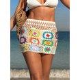 thumbnail image 6 of LMLYSoH Women Bikini Cover up Skirt Summer Crochet Floral Cutout Swimsuit Bottom Cover up for Beach Swimwear Bathing Suit, 6 of 8