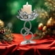 thumbnail image 4 of Christmas Lotu Flower Candle Holders Crystal Glass Centerpiece For Christmas Home Decor Wedding Dining Table Festive Living Room And Mantle Decoration, 4 of 6