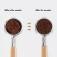 thumbnail image 6 of KGJQ Espresso Coffee Stirrer, Professional Espresso Stirring Distribution Tool Coffee Powder Hand Tamper Distributor, Stainless Steel Needle, Natural Wood Handle and Stand, 6 of 7