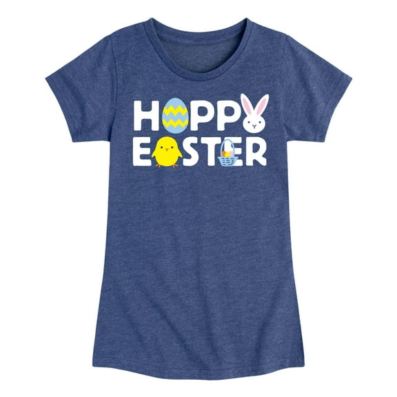 Instant Message - Happy Easter Icons - Toddler and Youth Girls Short Sleeve T-Shirt