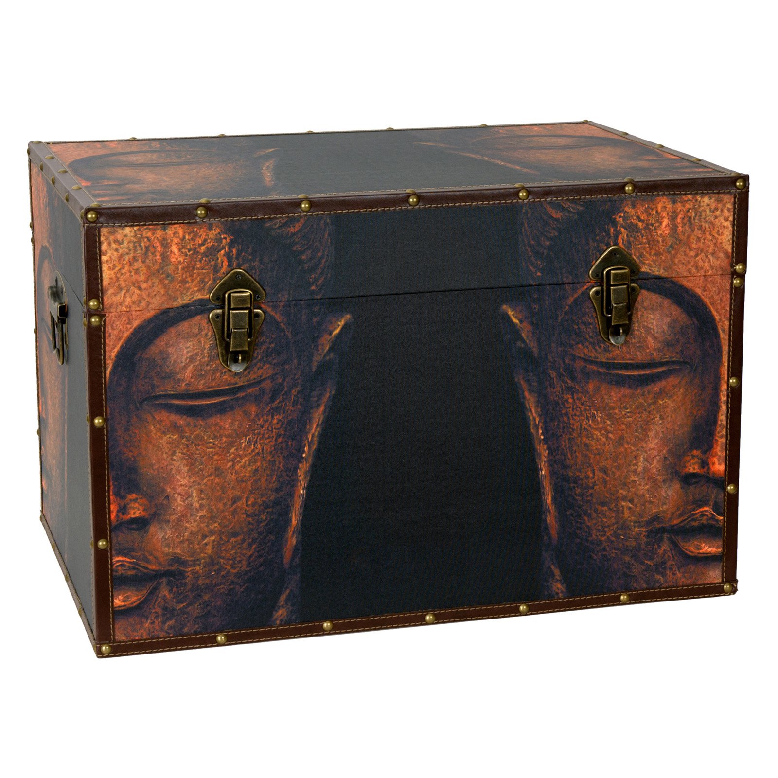 Oriental Furniture Buddha Storage Trunk