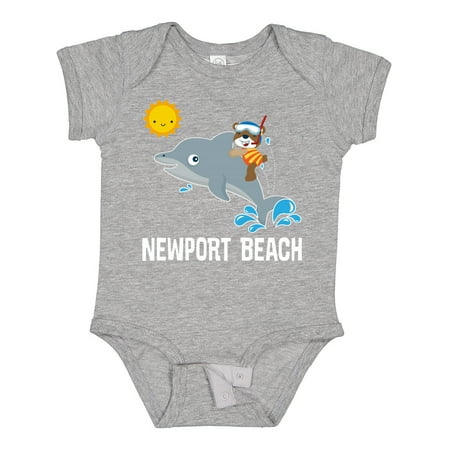 

Inktastic Newport Beach California Dolphin Gift Baby Boy or Baby Girl Bodysuit