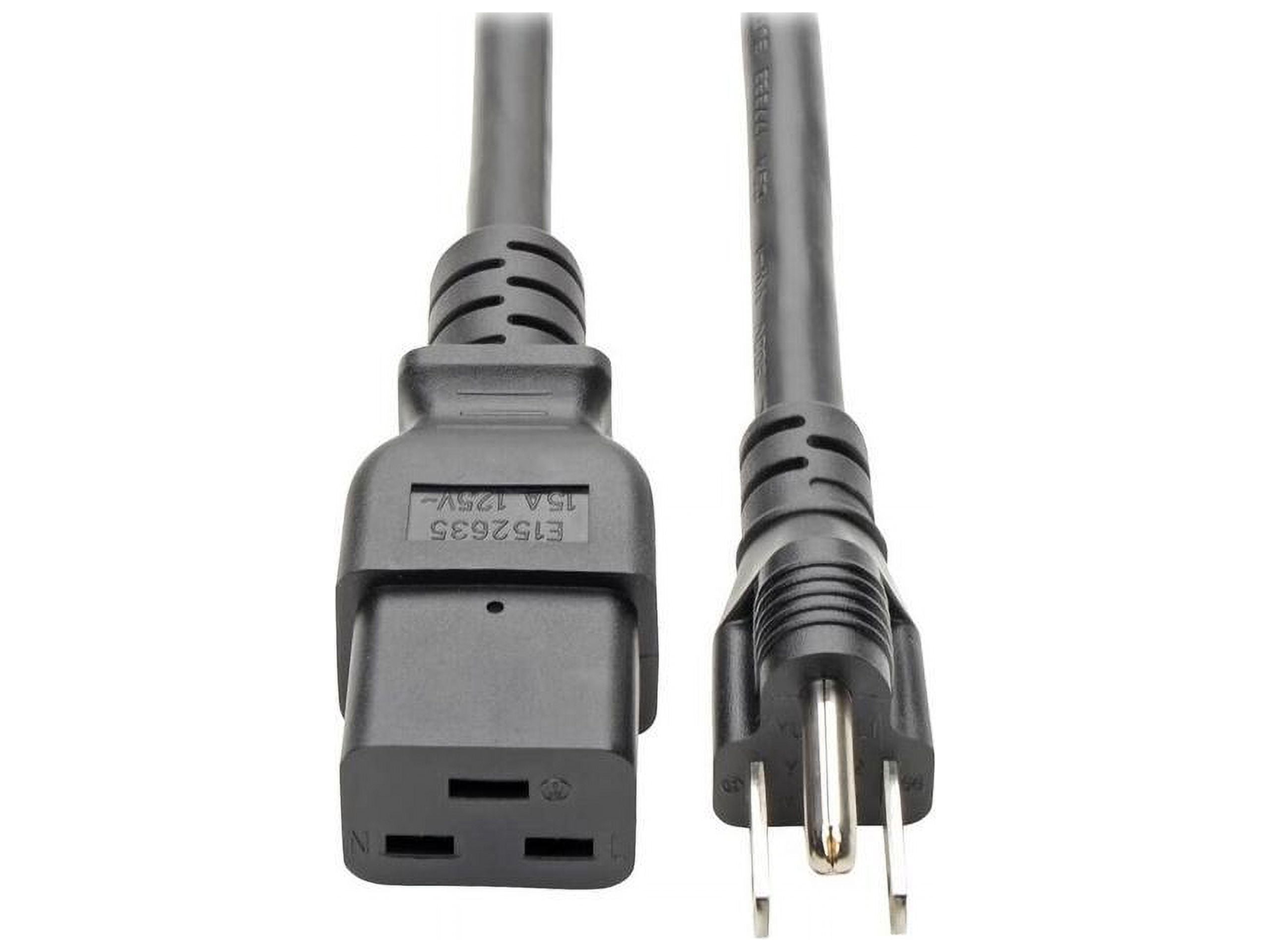 Tripp Lite Model P034-008 8 ft. Heavy-Duty Power Adapter Cord, 15A, 14AWG ( IEC-320-C19 to NEMA 5-15P), 8-ft - Walmart.com Tripp Lite Model P034-008 8 ft. Heavy-Duty Power Adapter Cord, 15A, 14AWG ( IEC-320-C19 to NEMA 5-15P), 8-ft - Walmart.com