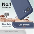 thumbnail image 4 of Funda de Silicona Premium, Forro de Microfibra Suave, a Prueba de Golpes, para iPhone 16e/17e 6.1", Azul Marino, 4 of 7