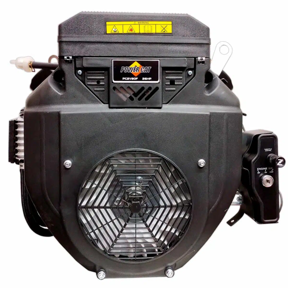 Motor PowerCat 26 Hp PC2V80F 4 Tiempos A Gasolina Con Cuñero