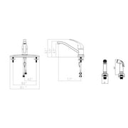 WMF Metal Single Handle Kitchen Faucet with Side Spray, Silver