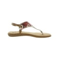 thumbnail image 2 of White Mountain Womens London Faux-Leather Thong Flat Sandals, 2 of 3