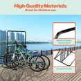 thumbnail image 2 of RAD Cycle Freestanding Dual-Sided Bike Rack with Helmet Hangers (Black), 2 of 6