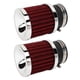 thumbnail image 5 of abrazaderas para filtro de aire de motocicleta, de alto flujo, de cono cónico redondo, para protección del motor de 28 mm.-Boquilla de carburador de 48 mm roja, 5 of 14