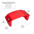 thumbnail image 5 of Mind Reader Kids Lap Desk, Activity Tray, Drawing, Stackable, Portable, Plastic, 22.25"L x 10.75"W x 8.5"H, Set of 2, Red, 5 of 8