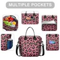 thumbnail image 2 of Pink and Black Of Leopard Print Womens Lunch Box for Work,Insulated Large Lunch Bag for Tween and Teen,Loncheras Para Mujer,Leakproof Adult Lunch Bag for Work,Beach,Travel,Picnic,Camping, 2 of 7