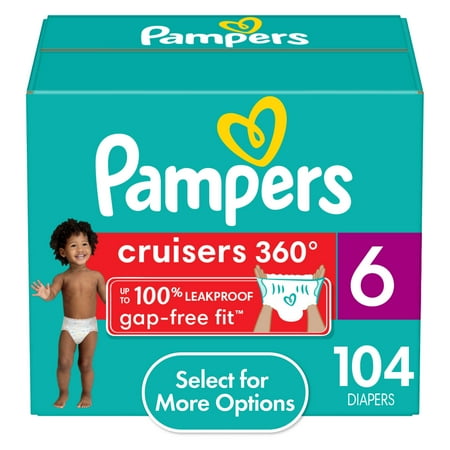 Pampers Cruisers 360 Diapers Size 6  104 Count (Select for More Options)