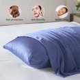 thumbnail image 2 of Funda de Almohada de Seda Casbrove Mulberry con Cierre Oculto Queen Color Aciano, 2 of 7