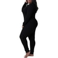 thumbnail image 6 of Fruit of the Loom Women's & Women's Plus Waffle Thermal Union Suit Pajama, 6 of 7