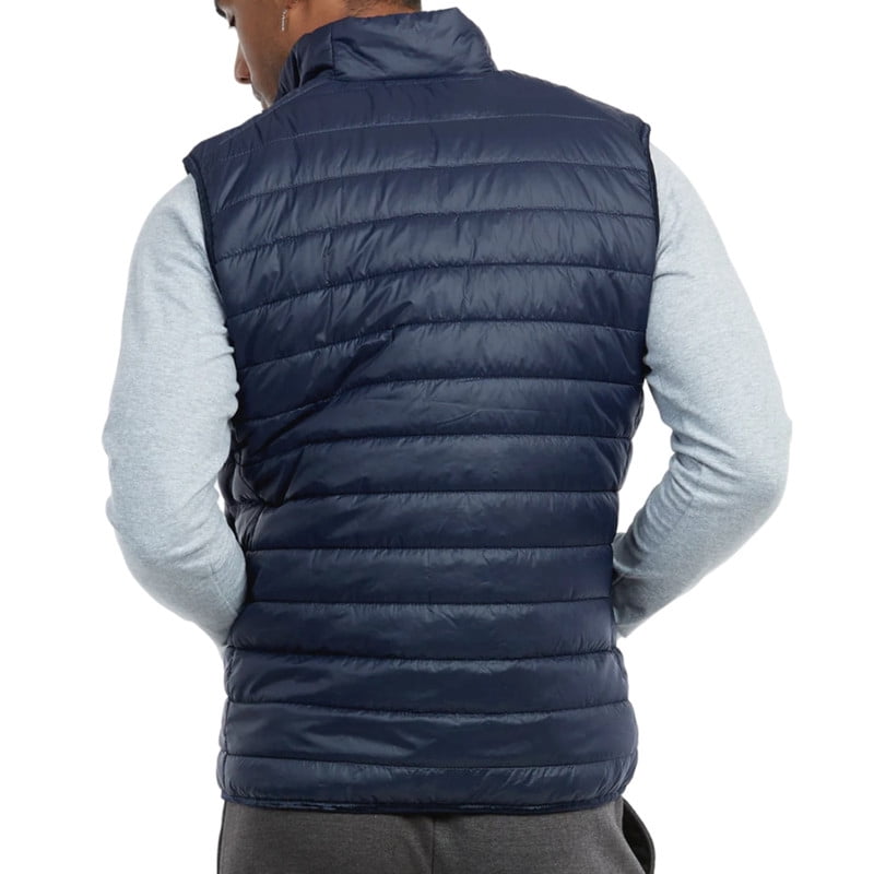 Men’s Down Puffer Vest with Zipper Pockets Lightweight S-3XL Packable Full Zip Up Running Warm Sleeveless Jacket Shell Outwear Fall Winter Menswear