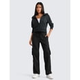 thumbnail image 3 of Pantalones cargo CRZ YOGA, ligeros, para mujer, color negro, talla L, 3 of 6