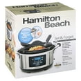 Hamilton Beach 6 Quart Portable Set 'n Probe Slow Cooker