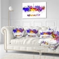thumbnail image 3 of Designart Newcastle Skyline - Cityscape Throw Pillow - 12x20, 3 of 5