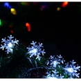 thumbnail image 7 of Viworld 40ft 100 LED Solar Snowflake String Lights, Outdoor Christmas LED Snowflake Lights, 8 Mode Lighting Waterproof Fairy Lights for Tree Garden Patio Shop Decorations, Cool White, 7 of 7