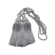 thumbnail image 2 of KDJ 2pcs Large Ball Tassel Curtain Tie Backs, Silver Curtain Rope Tieback, 71cm Length, European Style Window Treatment Hardware Decoration, 2 of 10