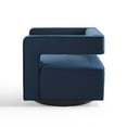 thumbnail image 6 of Armchair Accent Chair, Velvet, Dark Blue, Modern Contemporary Urban Design, Living Lounge Room Hotel Lobby Hospitality, 6 of 9