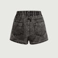 thumbnail image 4 of FhsagQ Lot de 2 Jupes-Short en Denim Usé pour Filles, devant à Boutons, Motif Flocon de Neige Lavé, Jupe-Short Décontractée Extensible pour Ado, Taille 15-16 Ans, 4 of 7