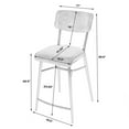 thumbnail image 3 of Butler Specialty Odessa 26" Square Leather Counter Stool, 3 of 9
