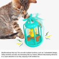 thumbnail image 5 of Juguete para mascotas, jaula para pájaros con sonido, vaso para gatos, juguete para gatos, amarillo, 5 of 5
