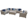 thumbnail image 1 of Ensemble de Meubles de Patio en Osier d'Extérieur 8 Pcs Beige, 1 of 2