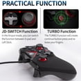 thumbnail image 4 of V-one Wired USB Gaming Controller Gamepad Joystick for PC (Windows XP/7/8/10/11) & Steam & Android & PS3 - Red, 4 of 5