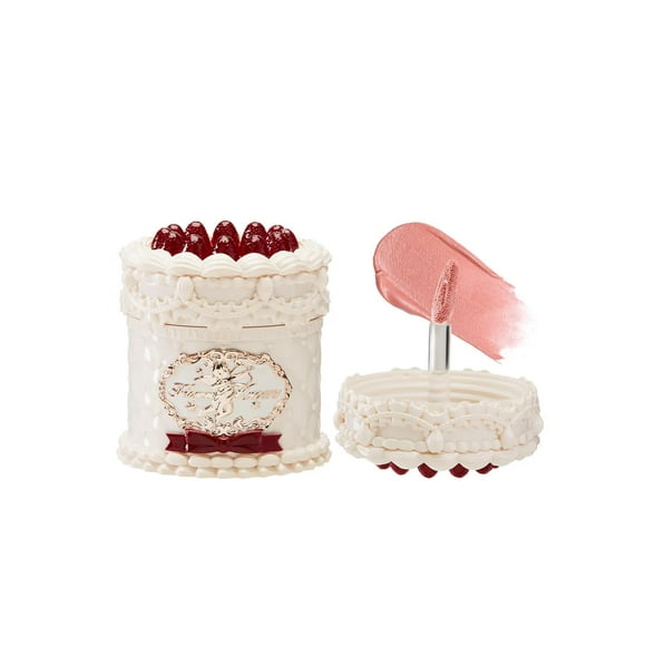 Crema de labios Flower Knows Strawberry Cupid Cake, lápiz labial líquido mate suave y aterciopelado, hidratante, a prueba de manchas y antimanchas (V01 Vanitea, 0.17 onzas líquidas)