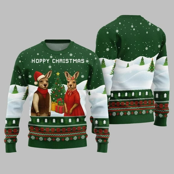 2025 Christmas Unique Hoppy Ugly Christmas Sweater 002