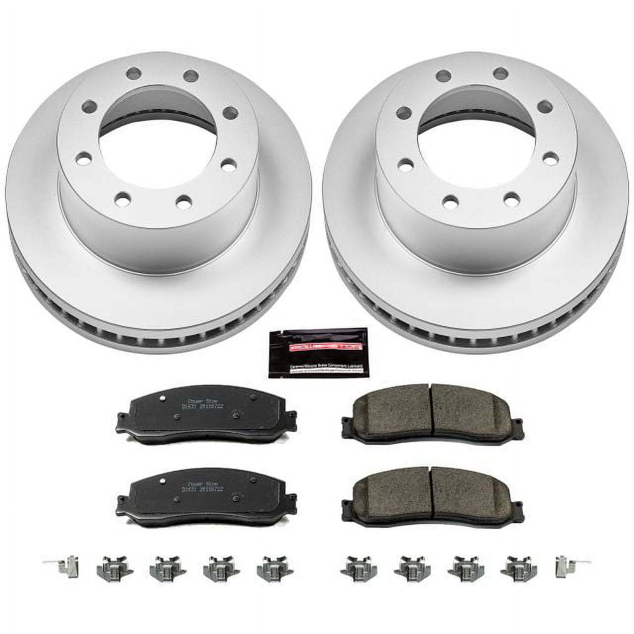PowerStop Front Geomet Coated Brake Rotor and Pad Kit Fits: FORD Select Models CRK6545