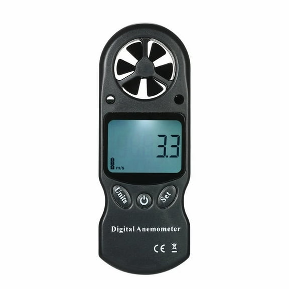8-in-1 Handheld Digital Anemometer - Wind Speed Meter with Temperature, Humidity & Barometric Pressure Gauge