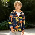 thumbnail image 2 of Karoyedx Fall Toddler Boy Clothes Kids Baby Toddler Girls Cartoon Spring Fall Outerwear Windbreaker Zipper Hooded Jackets Coat Dark Blue Size,3-4 Years, 2 of 7