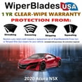 thumbnail image 2 of 2020 Acura NSX Beam Wiper Blades Wipers w/1yr Warranty (Set of 2) (WiperBladesUSA), 2 of 5