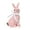 Pink,B, variant on Rattan Effect Resin Bunny Easter Decor,Table Rabbit Easter Decorations,Spring Bunnies Decoration Statue Figurine for Home Farmhouse (Pink, Sedentary)