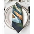 thumbnail image 2 of Cloth Napkins Set of 8 - 20x20 Inches, Colorful Abstract Art Washable Reusable Table Napkins, Mountain Modern Watercolor Soft & Absortbent Dining Napkin for Party Wedding Hotel Restaurant, 2 of 8