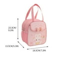 thumbnail image 3 of EUDIDV Premium Insulation Bunny Large-capacity Portable Lunch Box Bag Student Thermal Insulation Lunch Bag Storage Bag Thickened Aluminum Foil Film Meal Bag Bag Wholesale Portable Stylish Lunch Tote, 3 of 3