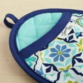 thumbnail image 3 of Worn Tiles Oven Mitt & Pot Holder Set, Blue, 3 of 7