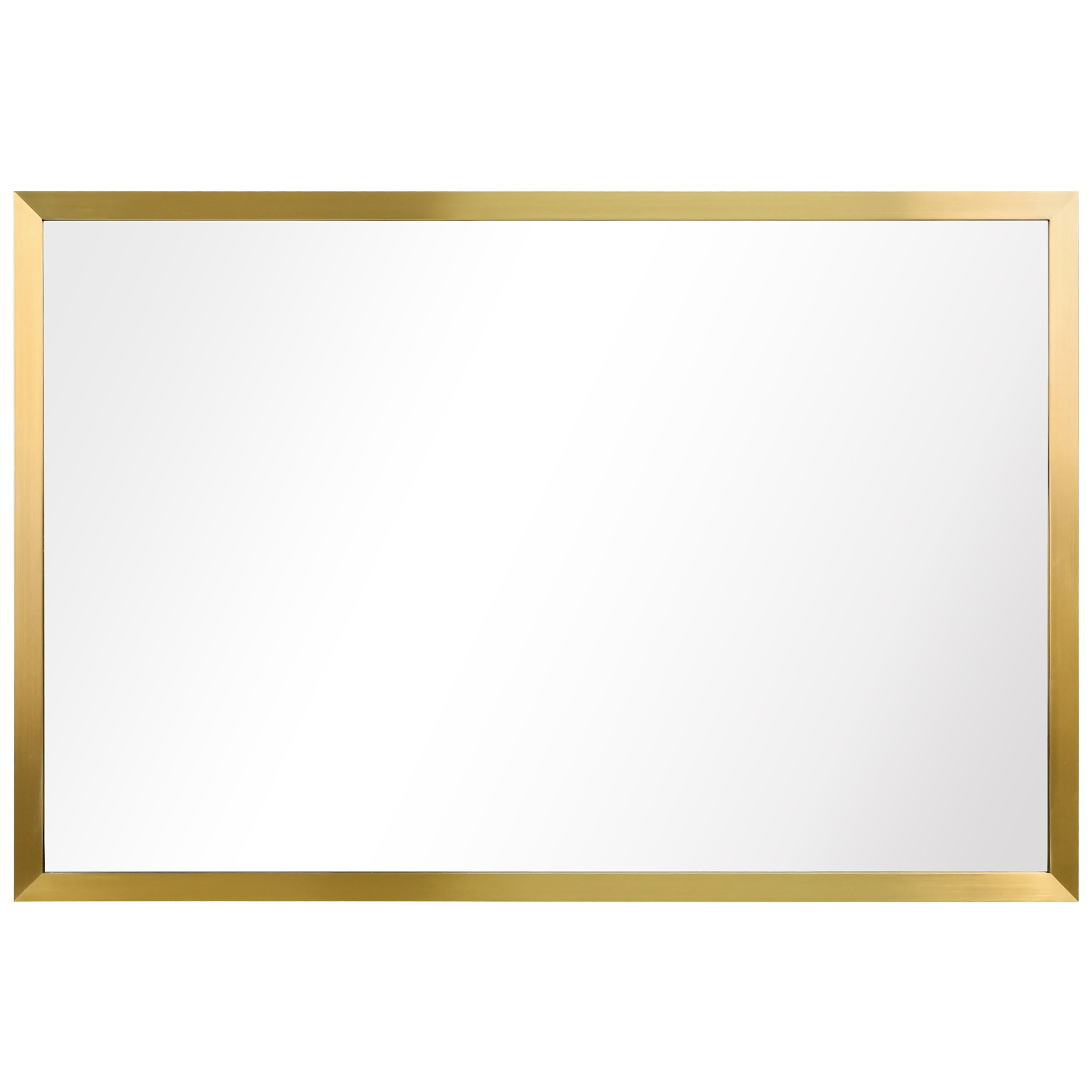 Empire Art Direct PSM-70107-2436 Contempo Brushed Gold Stainless Steel rectangular Wall Mirror