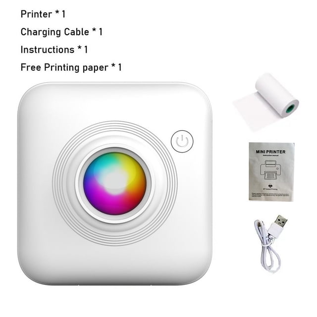 La mini impresora térmica portátil se puede conectar a la impresión inalámbrica de etiquetas fotográficas sin tinta mediante Bluetooth.