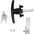 thumbnail image 3 of Truck Cap Locking T-Handle, Matching Set T-Handles Lock, Truck Cap Topper Camper Shell Locking T-Handle, Keyed Alike Black T-Handle Lock kit for Truck Door (Right), 3 of 11