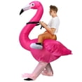 thumbnail image 5 of Adult Inflatable Riding Flamingo Costume, Funny Pink Bird Inflatable Jumpsuit, Party Halloween Cosplay Outfit,Height 59"–74.8",Flamingo, 5 of 7