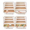 thumbnail image 5 of Stair Treads for Wooden Steps, Sunflower Butterfly Peel and Stick Stair Treads with Adhesive, Retro Green Yellow Pastoral Floral Non Slip Indoor Stairs Runner Rugs Mats for Elders Dogs 8"x30"4PCS, 5 of 7