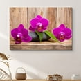thumbnail image 2 of HFDF Canvas Prt Wall Art Orchid Trio & Brown Wood Gra Floral Plants Photography Realism Zen Relax/Calm Multicolor Ultra for Livg Room, Bedroom, Office - 16x12inch Framed, 2 of 5
