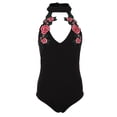thumbnail image 2 of Mameluco Negro Del Leotardo De s Mujeres Jumpsuit Del SG Macarena Choker Body, 2 of 8